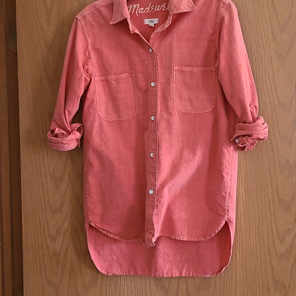 Madewell ex-boyfriend chambray shirt